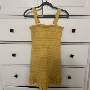 American Eagle Outfitters Yellow Dress with Ruffles